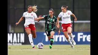 Western Sydney Wanderers v Western United  Round 21  Highlights  Liberty ALeague 202324 [upl. by Aneen275]