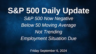 SampP 500 Daily Market Update for Friday September 6 2024 [upl. by Aser]