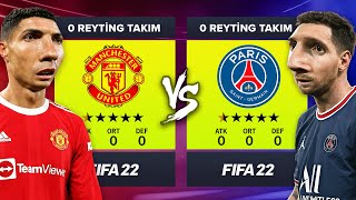 0 REYTİNG TAKIM vs 0 REYTİNG TAKIM  FIFA 22 KARİYER MODU KAPIŞMA [upl. by Langan410]