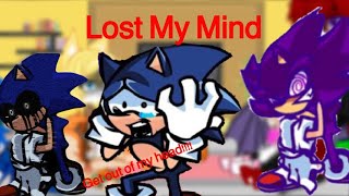 Sonic Characters react to Lost My Mind FNF Gacha club [upl. by Yddeg]