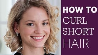 How To Curl Short Hair [upl. by Lamrouex]