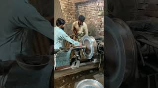 How to Make a Steel Thalla in a Local FactoryTraditional Steel Crafting Creative Crafts Manshorts [upl. by Htessil]