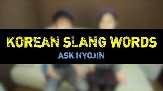 Ask Hyojin Korean Slang Words Part 12 TalkToMeInKorean [upl. by Assiram]