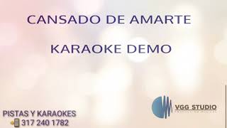 Cansado de amarte dueto revelacion karaoke [upl. by Woody174]