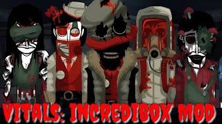 Vitals Full Release Incredibox Mod All Character Horror and Scary Review [upl. by Zaneski]