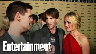 True Blood Anna Paquin amp Stephen Moyer EWs Emmy Party 2010 Interview  Entertainment Weekly [upl. by Ayanahs]