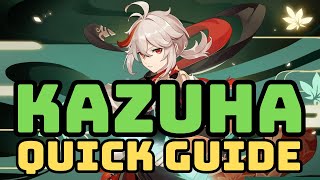 Genshin TLDR Kazuha for dummies [upl. by Elohc]