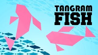 Tangram For Kids  Tangram Fish  10 Fish Shapes  Voom Kids [upl. by Oniskey]