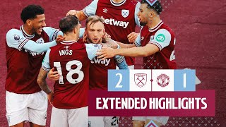 Extended Highlights  West Ham 21 Manchester United  Premier League [upl. by Lennie355]