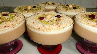 Crème assida aux noisettes  عصيدة البوفريوة التونسية [upl. by Eixela926]