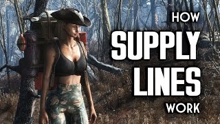 How Supply Lines Work  Fallout 4 Provisioners amp Settlements [upl. by Annaujat]