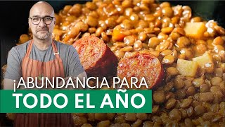 Cómo hacer LENTEJAS CON CHORIZO  Tradición de FIN DE AÑO para la ABUNDANCIA [upl. by Kathryn164]