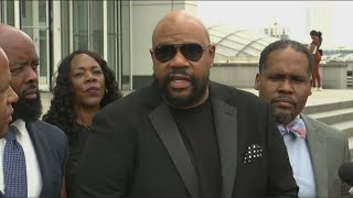 Isaac Hayes family attorneys speak after hearing on Donald Trump lawsuit [upl. by Ellerol767]