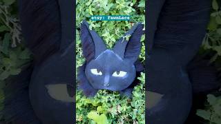 Black cat available on my etsy shop therianthropy animalmask therian theriangear catmask [upl. by Ayhdnas773]