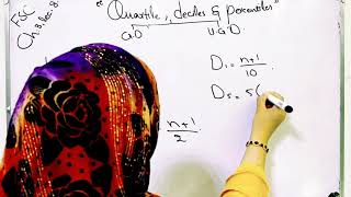 Quartiles deciles and percentiles for grouped and ungrouped data ch 3 lec 8 [upl. by Aikemaj111]