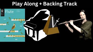 The Birdcatchers Song  AMEB grade 3 Flute  Backing Track  Metronome [upl. by Calle]