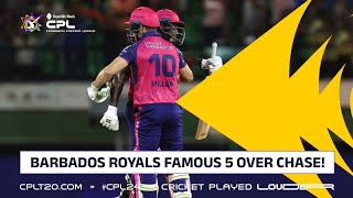 Barbados Royals HISTORIC Five Over Chase  CPL 2024 [upl. by Mathews]