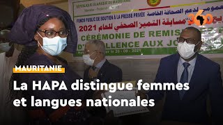 Mauritanie prix HAPA 2020 femmes et langues nationales à l’honneur [upl. by Asaret]