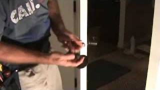 How to repair a privacy lever locking door handle [upl. by Atinnor660]