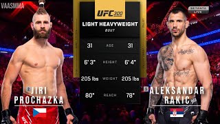 JIRI PROCHAZKA VS ALEKSANDAR RAKIC FULL FIGHT UFC 300 [upl. by Harvison419]