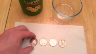 Cleaning 40 Silver Half Dollars And a cool story [upl. by Netsrejk]