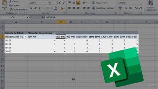 Cómo hacer una TABULACIÓN BIDIMENSIONAL en Excel distribución de frecuencias con dos variables [upl. by Milford]