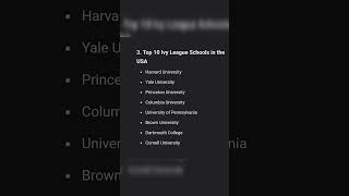 Top 10 Ivy League Schools in the USA [upl. by Llehctim886]