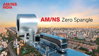 AMNS Zero Spangle SkinPassed Galvanised Steel  The Invisible Advantage [upl. by Acinet]