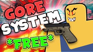 Free Realistic Gore w Guns KitSystem  Roblox Studio Showcase [upl. by Ennalorac336]