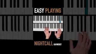 ✨Nightcall  piano ☕️ Kavinsky  hitpiano🧉 nightcall kavinsky hitpiano pianotutorial [upl. by Lokin]