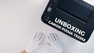 Unboxing Canon Pixma TS3355  budget WiFi Inkjet printer  Silent ASMR [upl. by Ahsenre]