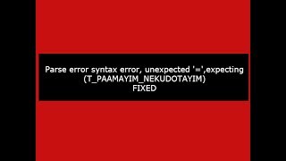 Parse error syntax error unexpected  expecting T PAAMAYIM NEKUDOTAYIM in PHP [upl. by Behnken461]