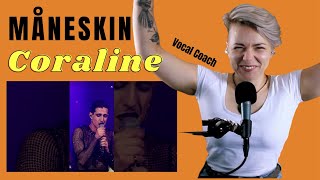 Måneskin  Coraline LIVE  New Zealand Vocal Coach Anaylsis and Reaction [upl. by Hunger]