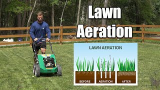 Aerating Lawns When its Done and Why [upl. by Schindler234]