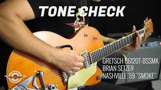 TONE CHECK Gretsch G6120TBSSMK Brian Setzer Nashville 59 Electric Guitar Demo  No Talking [upl. by Neelon]