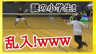 【ソフトテニス】世界最高峰のラリーに小学生乱入で大変なことに！？【林田・高月VSキムドンフン・キムボムジュン】 [upl. by Fadden]