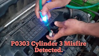 P0303 Cylinder 3 Misfire Detected [upl. by Rysler869]