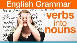 How to change a verb into a noun [upl. by Arykat354]