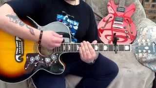 Noel Gallagher HFBChampagne supernovaAcoustic guitar lesson [upl. by Curhan]