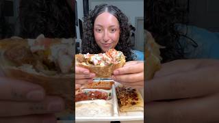 had to try the new chipotlebrisket chipotle quesadilla burrito mukbang chipotlemukbang [upl. by Arehs]