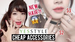 Try on CHEAP AF Accessories from YESSTYLE  is it worth it [upl. by Monk]