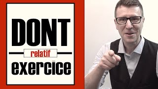 Dont pronom relatif exercice en français facile [upl. by Icrad935]