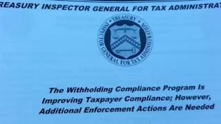 IRS Withholding Compliance Unit Complaint Form Process [upl. by Ahcrop]