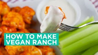 Easy Vegan Ranch Recipe  How to make vegan ranch [upl. by Ari]