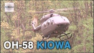 OH58 Kiowa Helicopter Flying [upl. by Jeniece192]