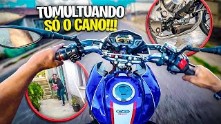 VOANDO DE TITAN 160 NO DIRETÃO Só o cano 😱 SERÁ QUE BERRA  Nunca pilote assim 🚓 [upl. by Sokil]