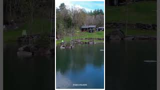 Experience Tranquility Secluded loghome Oasis with Enchanting Pond Sanctuary vermont realestate [upl. by Norok]