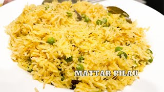 Mattar Pilau Recipe  Vegetarian Pulao Rice With Peas [upl. by Rior]