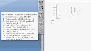 ketohexose linear to cyclic formavi [upl. by Mutat]