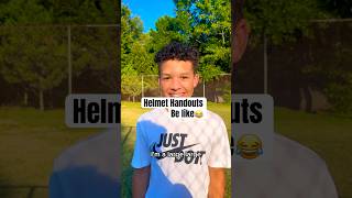 This Kid Needs A Better Helmet ASAP😂 shorts football viralvideo [upl. by Bridge]